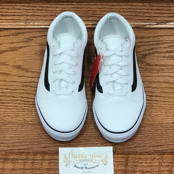 Vans Old Skool Tumble Black True White Shoes - Picture 4 of 8